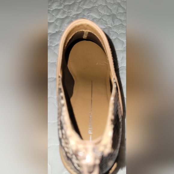 Snake print Tan ankle boots (Report Ortega) - Picture 5 of 7